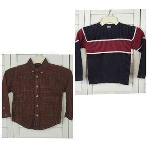 IZOD Shirt / GYMBOREE Sweater Bundle, sz. 5